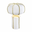 Pemberly Row Contemporary Accent Cotton Mache Finish Table Lamp
