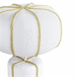 Pemberly Row Contemporary Accent Cotton Mache Finish Table Lamp