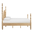 Pemberly Row Contemporary Accent Washed Natural Ash King Bed