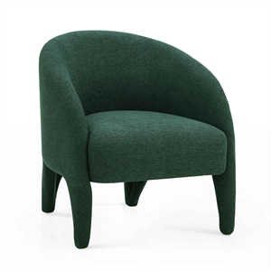 Pemberly Row Contemporary Forest Green Chenille Accent Chair