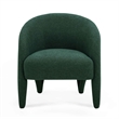 Pemberly Row Contemporary Forest Green Chenille Accent Chair