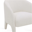 Pemberly Row Contemporary Accent Cream Chenille Accent Chair