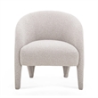 Pemberly Row Contemporary Warm Gray Boucle Upholstered Accent Chair