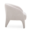 Pemberly Row Contemporary Warm Gray Boucle Upholstered Accent Chair