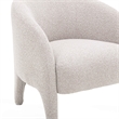 Pemberly Row Contemporary Warm Gray Boucle Upholstered Accent Chair