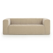 Pemberly Row Contemporary Taupe Upcycled Chenille Upholstered Sofa