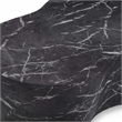 Pemberly Row Slab Black Marble Concrete Indoor / Outdoor Coffee Table