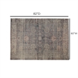 Pemberly Row Contemporary Accent 5' x 7' Polyester Area Rug in Multi-Color
