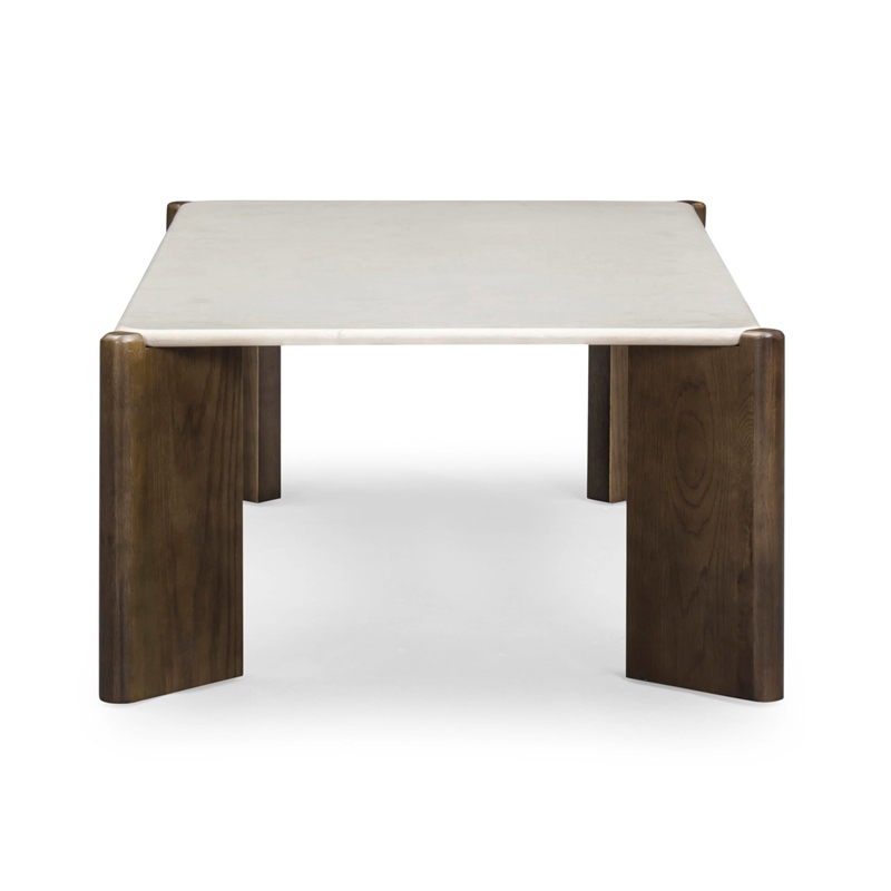 Pemberley Row Quartz Beige Coffee Table Rectangular Scratch-Resistant 52