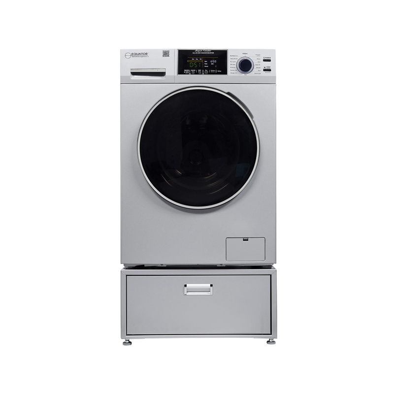 Pemberley Row Silver Washer Dryer Combo Ventless ADA Compliant 33.5