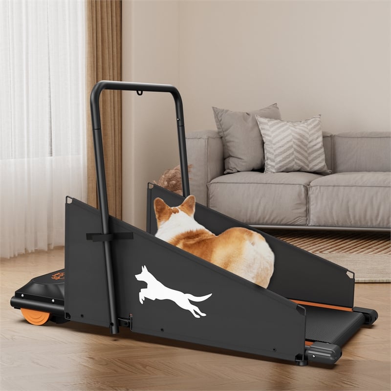 Pemberley Row Metal Orange Pet Exercise Treadmill Rectangular Shock Absorption