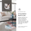 Pemberly Row Contemporary Polyester Upholstered Stone Finish Sofa