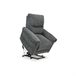 Pemberly Row Contemporary Polyester Black Power Lift Recliner