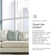 Pemberly Row Contemporary Polyester Upholstered Beige Finish Sofa