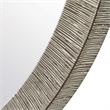 Pemberly Row Contemporary Pill-Shaped Versatile Wall Mirror in Gray