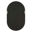 Pemberly Row Contemporary Pill-Shaped Versatile Wall Mirror in Gray