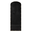 Pemberly Row Farmhouse Arched Top Wall Mirror in Antique Gold Frame