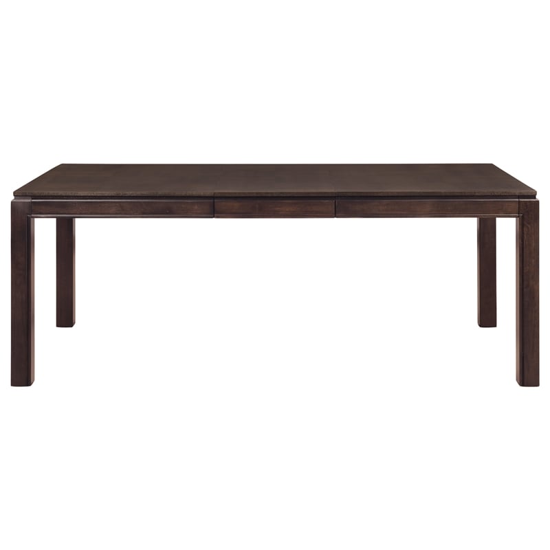 Pemberly Row Asian Hardwood and MDF Board Dining Room Table in Espresso