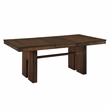 Pemberly Row 5-Piece Contemporary Wood and MDF Board Dining Set in Walnut