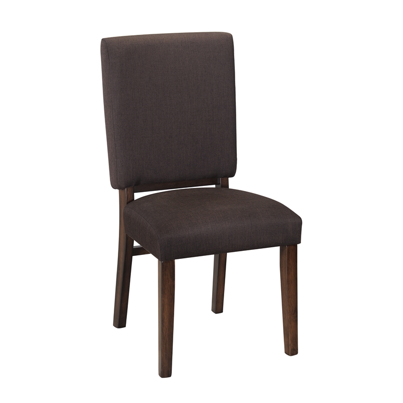 Pemberly Row 5-Piece Contemporary Wood and MDF Board Dining Set in Walnut