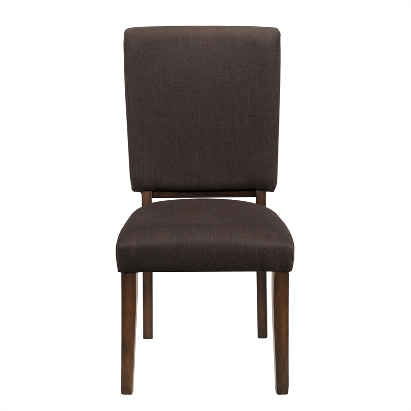 Pemberly Row 5-Piece Contemporary Wood and MDF Board Dining Set in Walnut