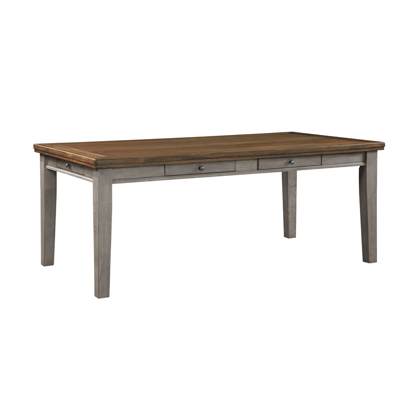 Pemberly Row 5-Piece Contemporary Wood and MDF Board Dining Set in Gray