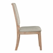 Pemberly Row 5-Piece Wood and Fabric Dining Set in Light Oak/ Beige