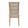 Pemberly Row 5-Piece Wood and Fabric Dining Set in Light Oak/ Beige