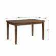 Pemberly Row 5-Piece Wood and Fabric Counter Height Dining Set in Cherry