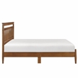Pemberly Row Contemporary Wood Queen Platform Bed in Chestnut