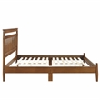 Pemberly Row Contemporary Wood Queen Platform Bed in Chestnut