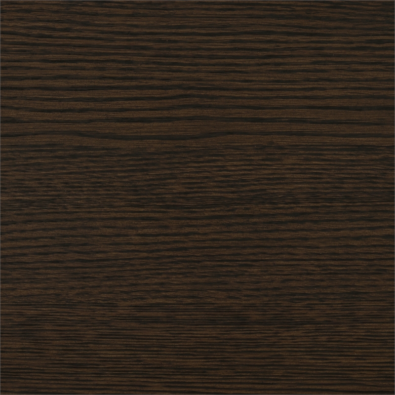 Pemberly Row Rubber Wood Round Dining Table in Wire Brushed Brown