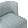 Pemberly Row Contemporary Textured Fabric Swivel Chair in Aqua Blue