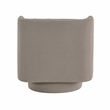 Pemberly Row Textured Fabric Upholstery Swivel Chair in Taupe