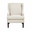 Pemberly Row Contemporary Textured Accent Chair in Beige Finish