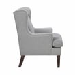 Pemberly Row Contemporary Textured Accent Chair in Gray Finish