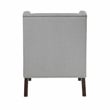 Pemberly Row Contemporary Textured Accent Chair in Gray Finish
