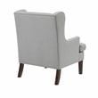 Pemberly Row Contemporary Textured Accent Chair in Gray Finish