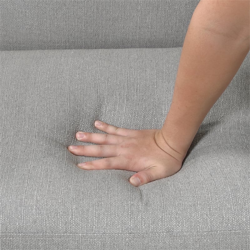 Pemberly Row Contemporary Textured Accent Chair in Gray Finish