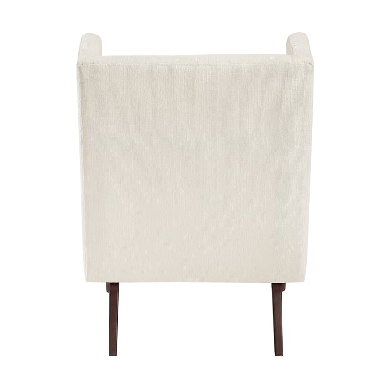 Pemberly Row Contemporary Chenille Accent Chair in Beige Finish
