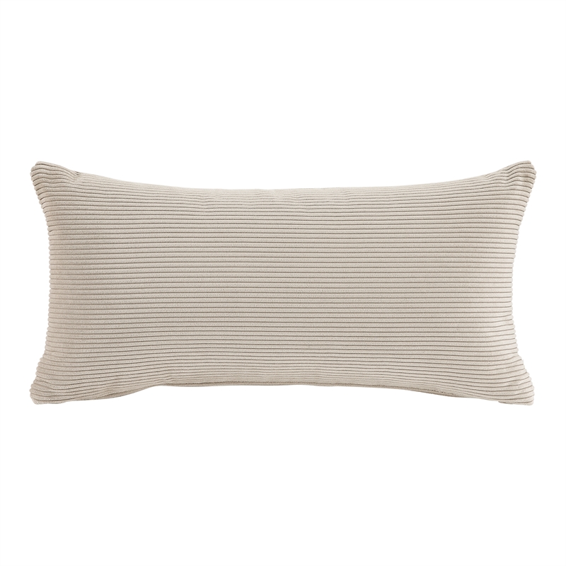 Pemberly Row Contemporary Corduroy Accent Chair in Taupe Finish