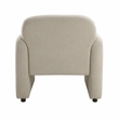 Pemberly Row Contemporary Boucle Accent Chair in Taupe Finish