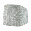 Pemberly Row Traditional Jacquard Swivel Chair in Green Finish