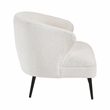Pemberly Row Contemporary Boucle Accent Chair in Beige Finish