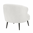 Pemberly Row Contemporary Boucle Accent Chair in Beige Finish