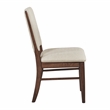 Pemberly Row Mid-Century Textured Dining Side Chair in Cream (Set of 2)