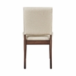 Pemberly Row Mid-Century Textured Dining Side Chair in Cream (Set of 2)