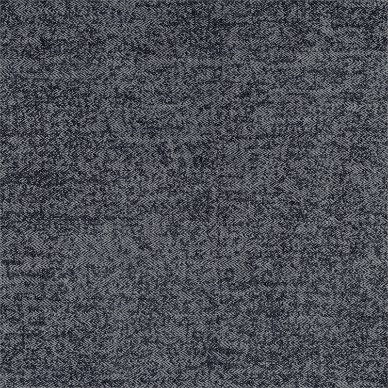 Pemberly Row Contemporary Microfiber Chair in Dark Gray Finish