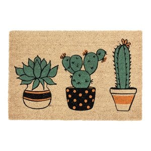 Pemberly Row 24x36&quot Coir Planter Friends Doormat in Multi-Color
