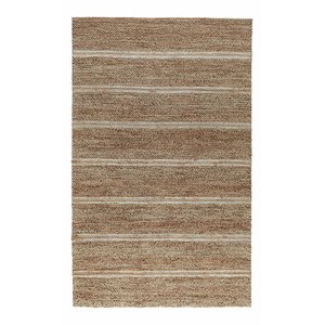 Pemberly Row 108 x 144&quot Jute & Cotton Area Rug in Ivory/Beige